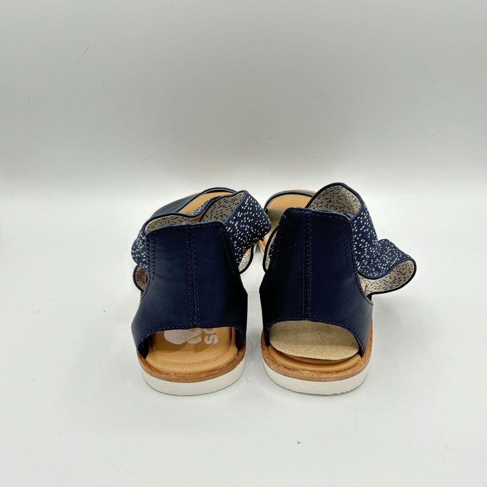 SOREL Sandals Women Size 6 ELLA II IN Navy Nocturnal Sea Salt - Picture 3 of 6